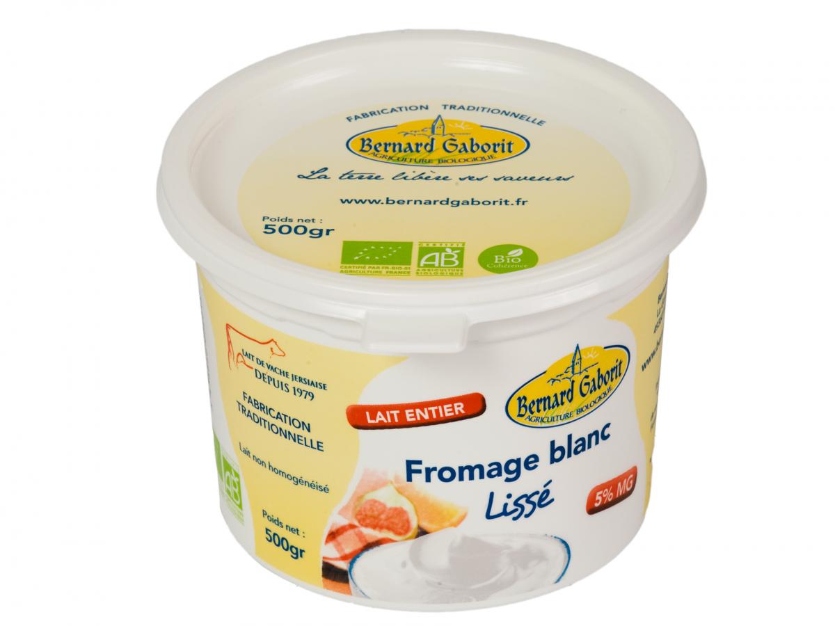 Fromage blanc bio lissé 3%MG - Bernard Gaborit