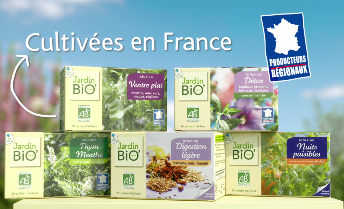 Jardin BiO' créateur et fabricant d'infusions et de thés bio depuis bientôt  20 ans