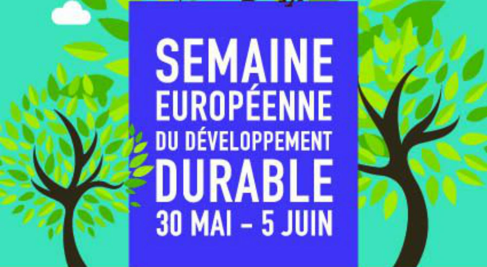 Affiche de la semaine européenne du développement durable de la commune de Louvil