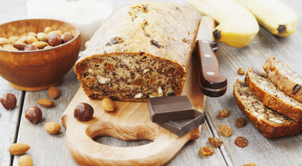 Cake bananes amandes chocolat