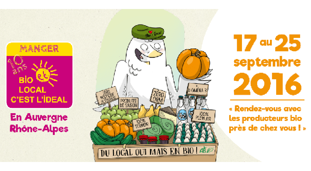 du 17 au 25 septembre c’est la fête nationale du bio et du local