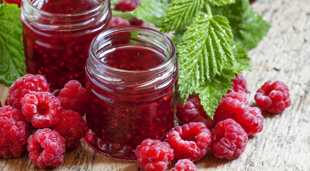 Une crufiture, une confiture crue à la framboise