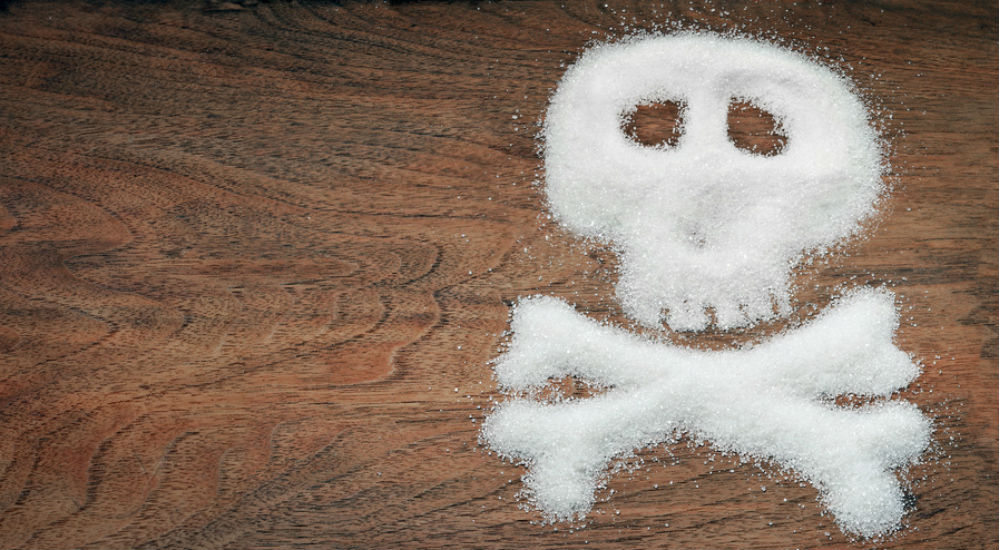 une tête de mort en sucre