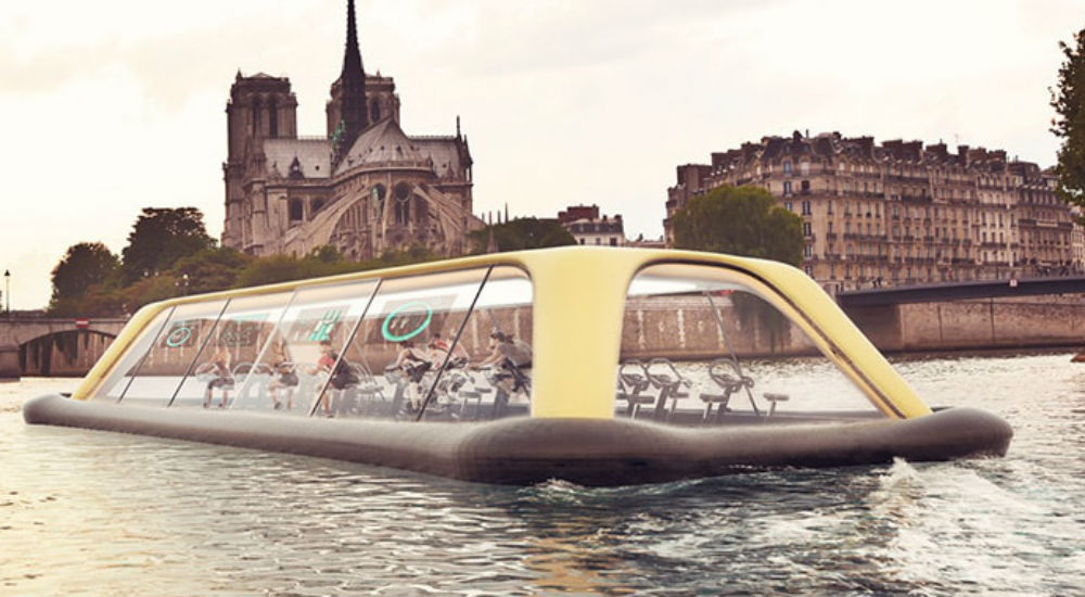 Cette salle de sport flottante pourrait naviguer grâce à l'énergie des sportifs