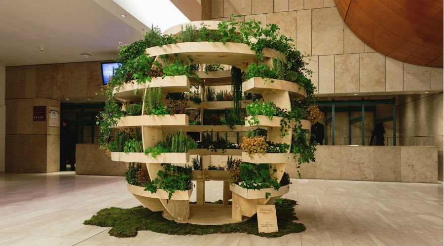 Growroom, une jardinière d'intérieur sphérique en kit à construire soi-même