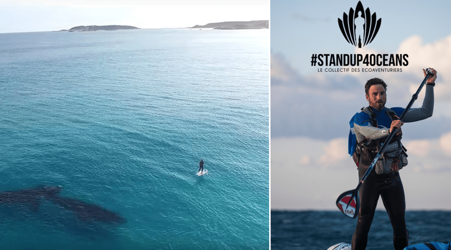 Cet aventurier breton nettoie les plages en stand up paddle