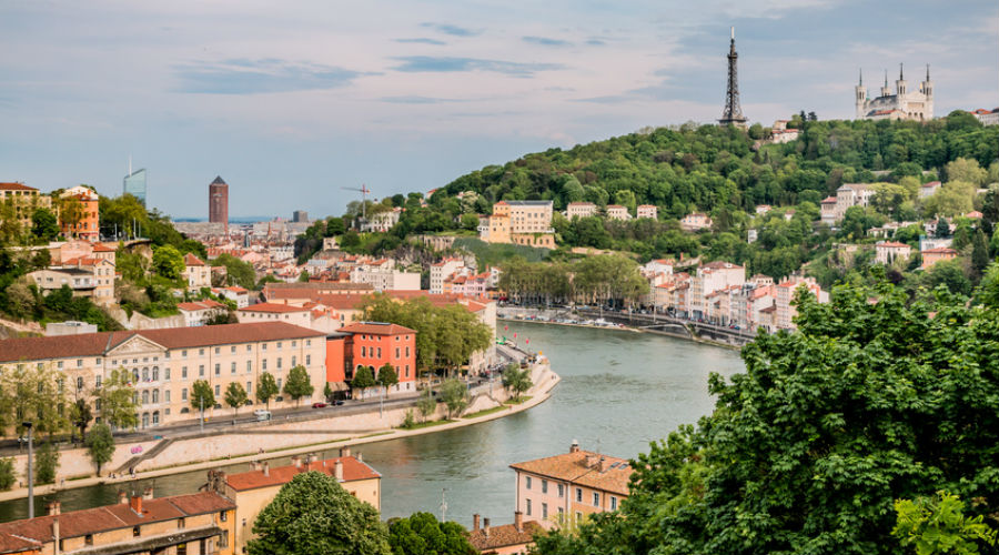 Lyon vu du Fort de Vaise