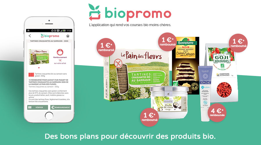 Biopromo, l'application qui rembourse nos courses bio