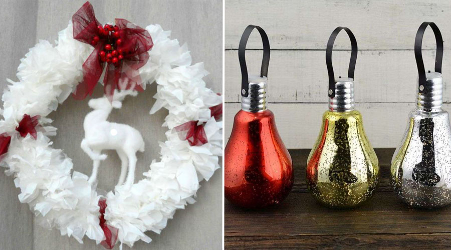 8 idées pour réaliser ses décorations de Noël avec de la récup