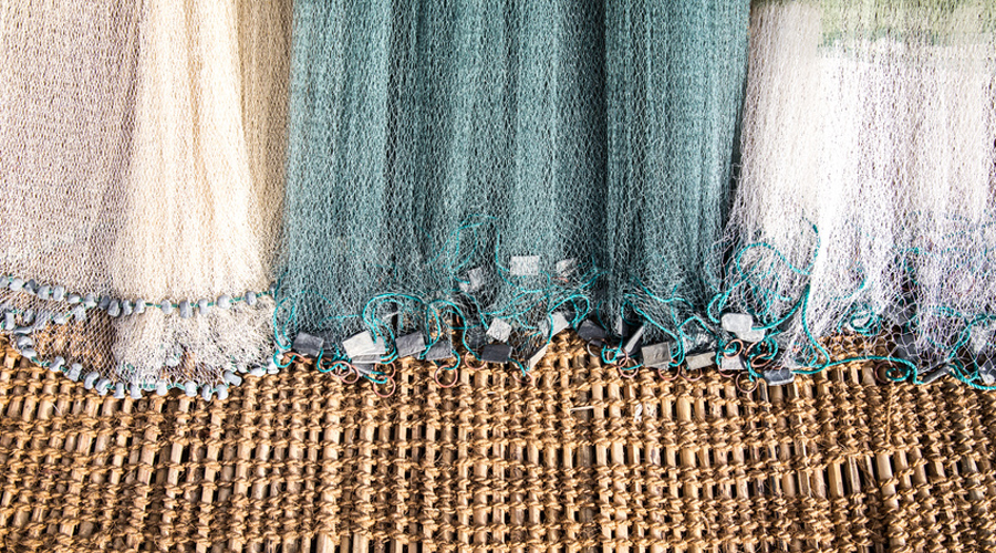 filets de pêche recyclage