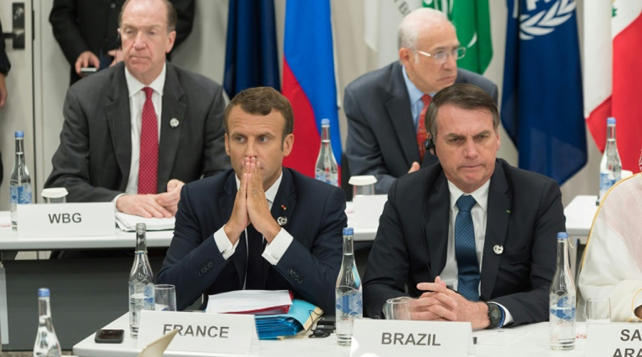 Emmanuel Macron et Jair Bolsonaro