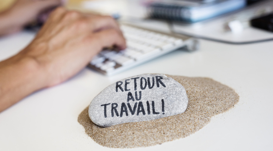 retour travail après les vacances