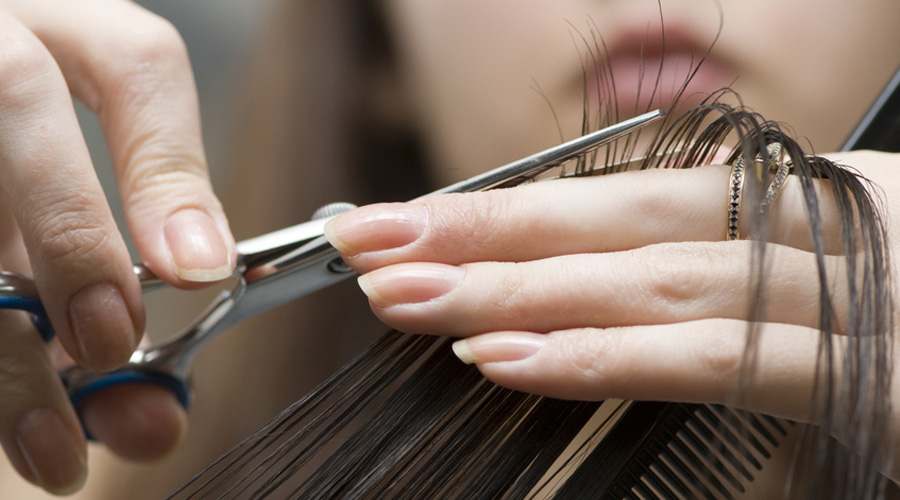 Cheveux coupés pour recyclage