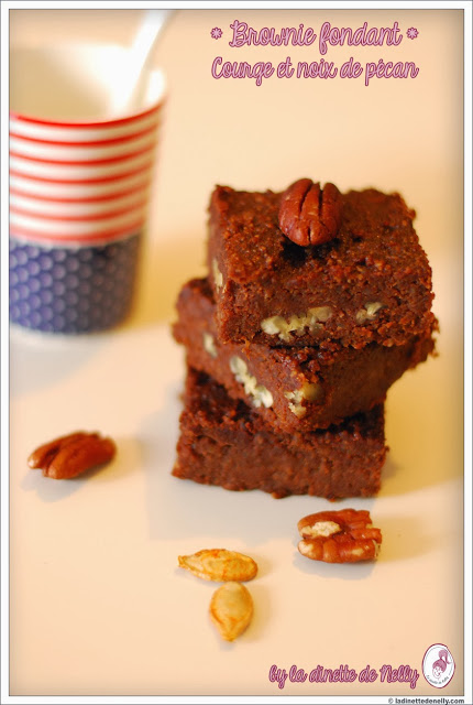 Brownie à la courge et noix de pécan