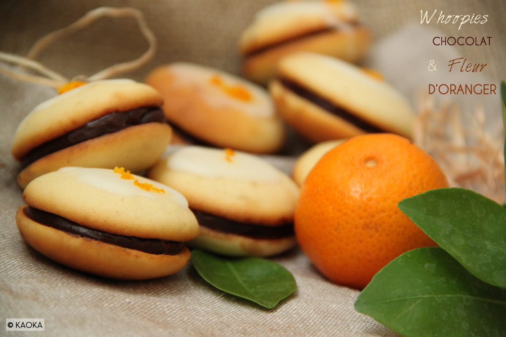 Whoopies Chocolat & Fleur d'Oranger