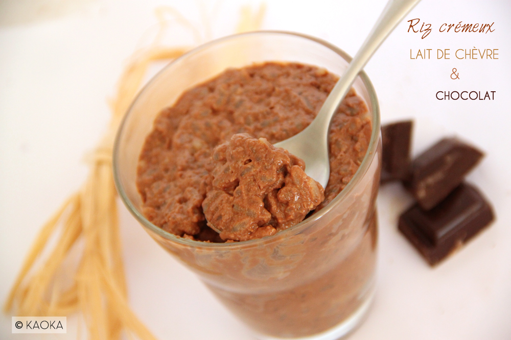 Riz Crémeux au Lait de Chèvre et Chocolat