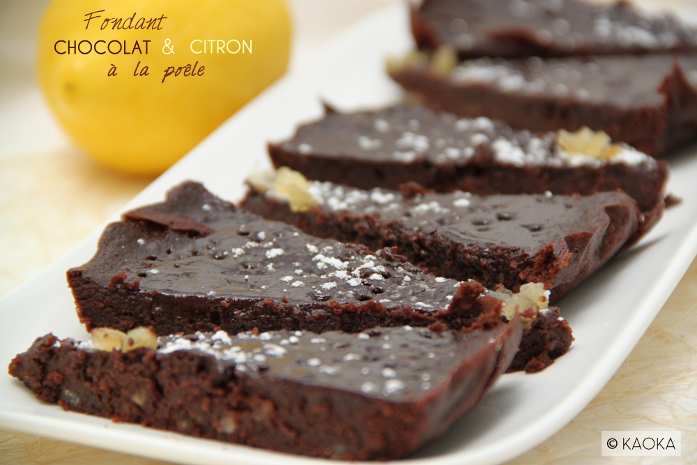 Fondant Chocolat & Citron à la Poêle