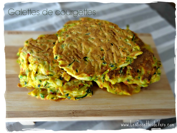 Galettes de courgettes au curcuma et basilic