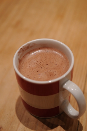 Chocolat chaud à la noisette