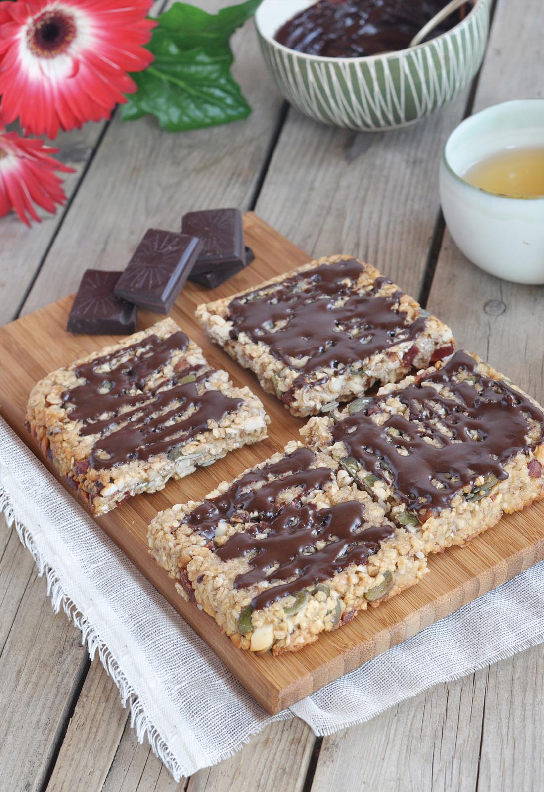 Bouchées de granola au chocolat bio Bonneterre