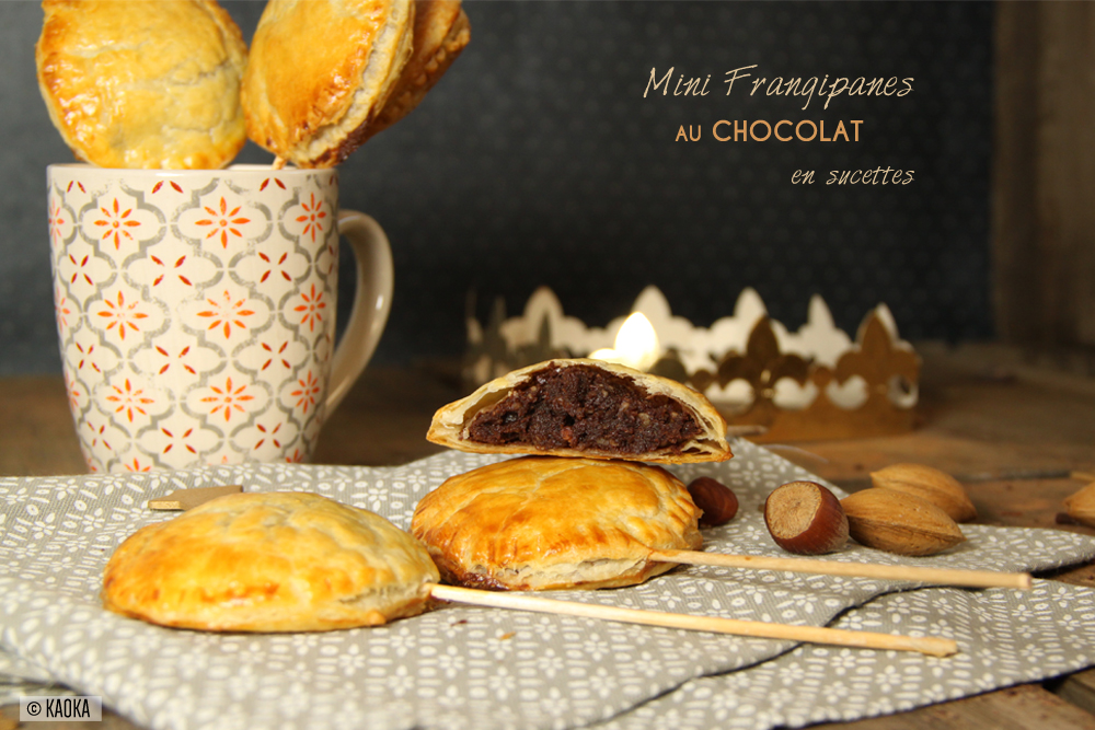 recette mini frangipane chocolat sucette