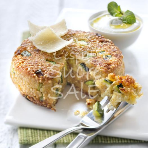 Galettes de quinoa aux courgettes et au parmesan