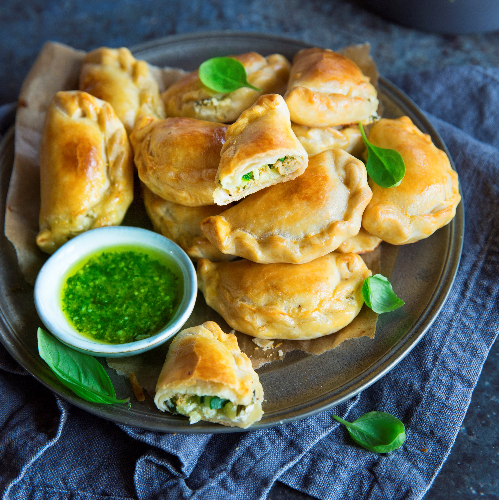 Les Empanadas garniture pesto