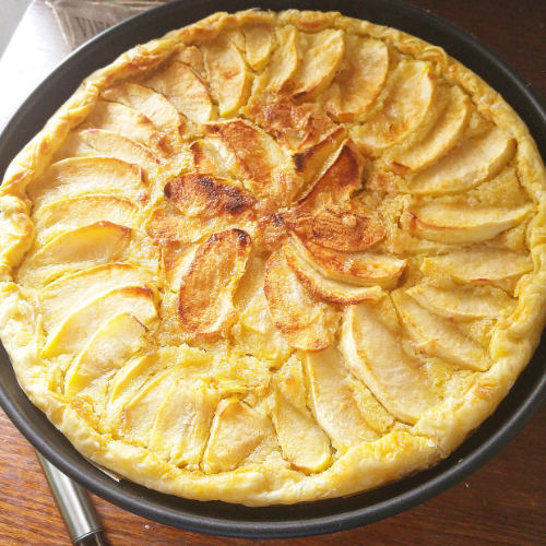 Tarte aux pommes frangipane