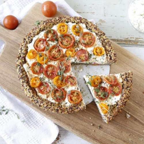 Tarte tomate - fromage au psyllium