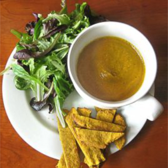 velouté et naan au psyllium