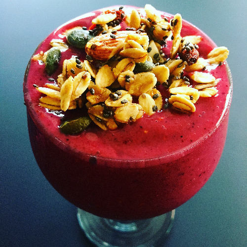 Smoothie Fruits Rouges Vegan Ecomil