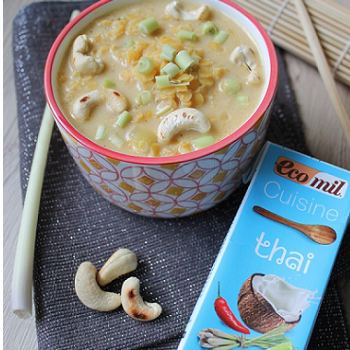 Soupe de lentilles Thaï Ecomil