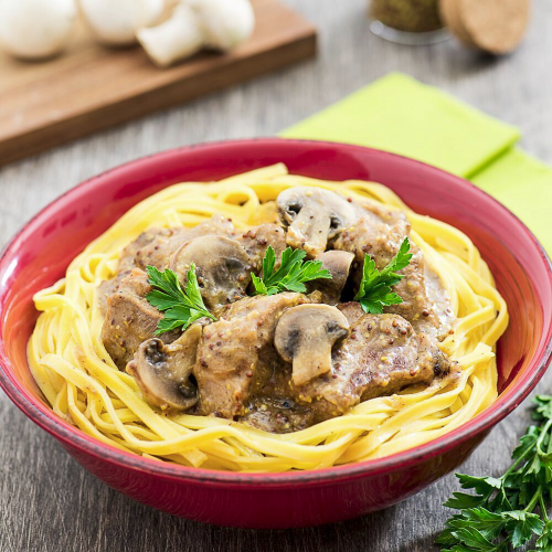 Sauté de Veau aux Pâtes fraiches d'Halloween