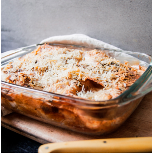 Lasagnes à la patate douce et au chou-fleur