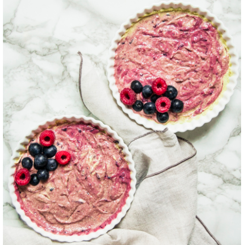 Tarte au citron vert et aux fruits rouges