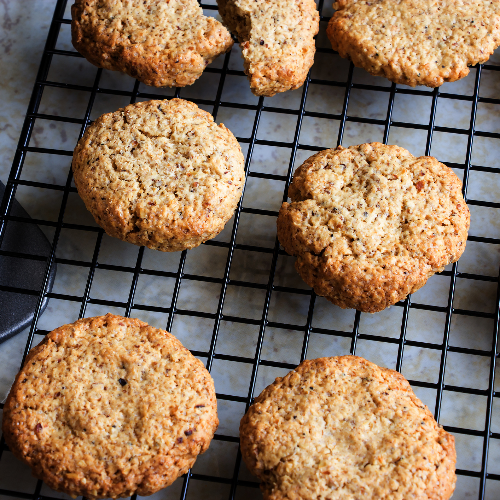 Cookies avoine, noisettes & abricots