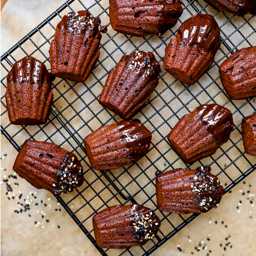 Madeleines amande chocolat véganes - Ecomil