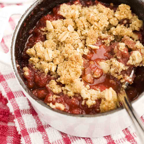 Crumble Fraises noix de coco Emile Noël