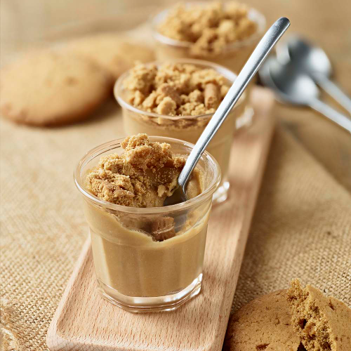 Petit pot de crème aux biscuits