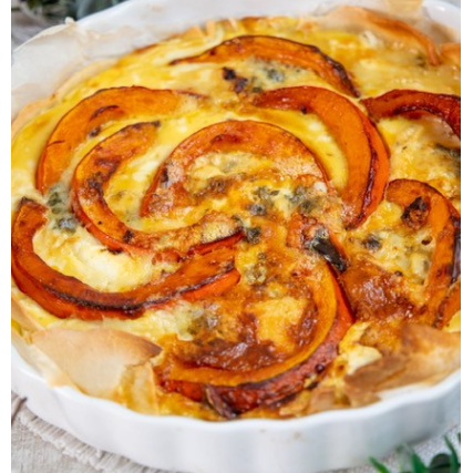 RECETTE DE QUICHE AU POTIMARRON ROQUEFORT