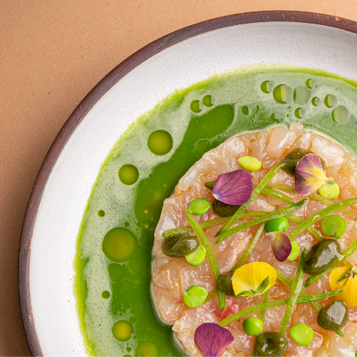 Tartare de denti et petits pois