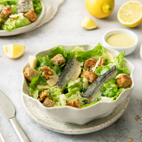 salade césar aux sardines citron