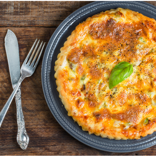 quiche skyr chèvre épinards