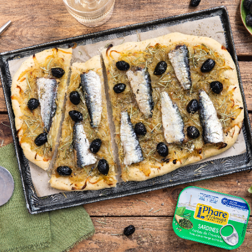 pissaladière aux sardines aux herbes