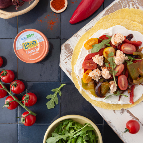 fajitas au saumon