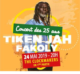Concert exceptionnel avec Tiken Jah Fakoly pour les 25 ans des Jardins de Gaïa Vendredi 24 Mai 2019