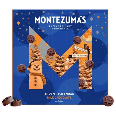 Calendrier de l'avent chocolat au lait, chocolats noirs, sans lactose,  cacao et gourmandises