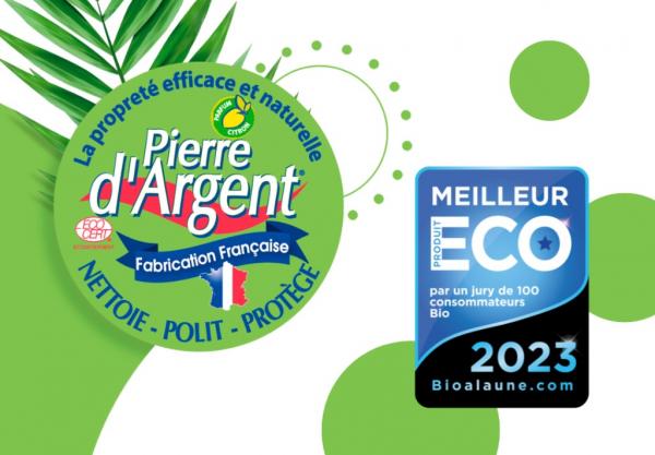 Pierre blanche de nettoyage certifiée ECOCERT élue Meilleur Produit Écologique 2023