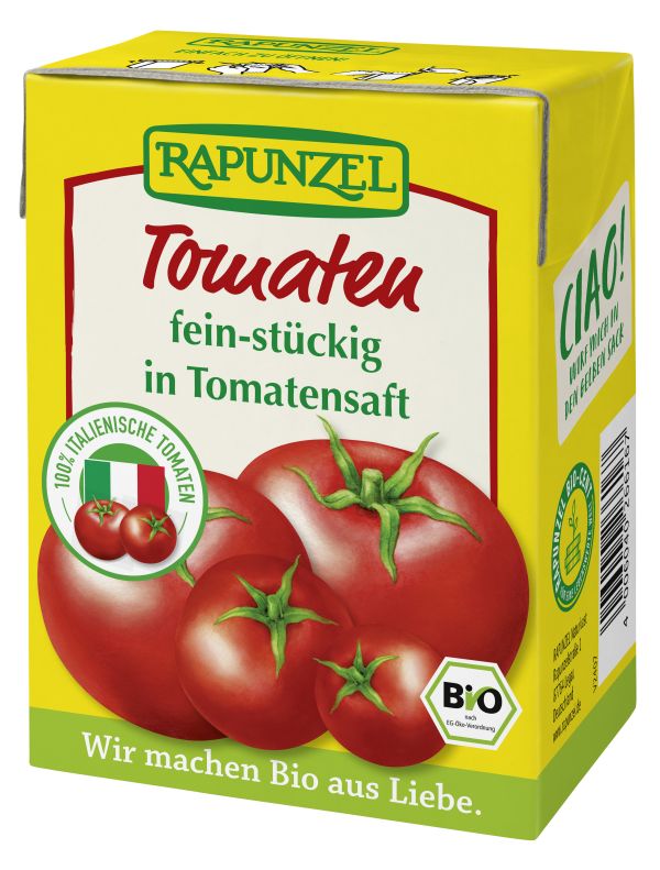 Tomates concassées Rapunzel, en Tetra Pak 