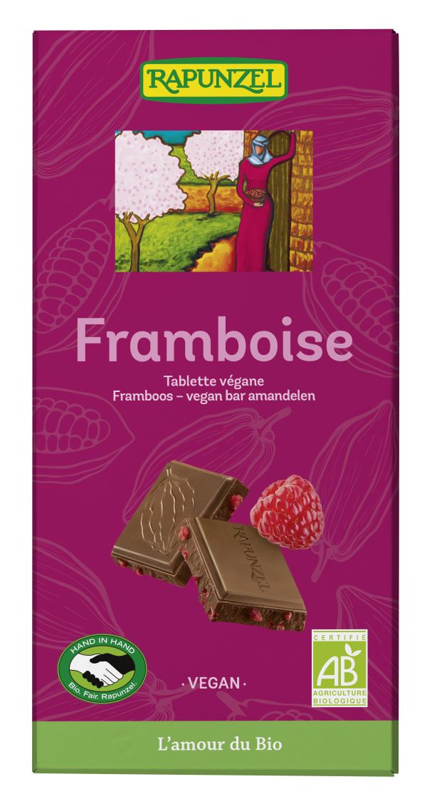 Tablette végane Framboise